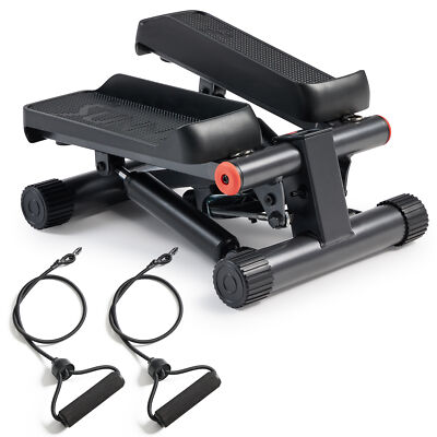 Sunny Health & Fitness Low Impact Mini Stepper with Exercise Bands NO. 012SMART