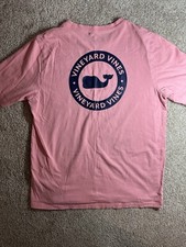 Vineyard Vines Pink Youth T-Shirt L 16 Logo Circle See Photos : 