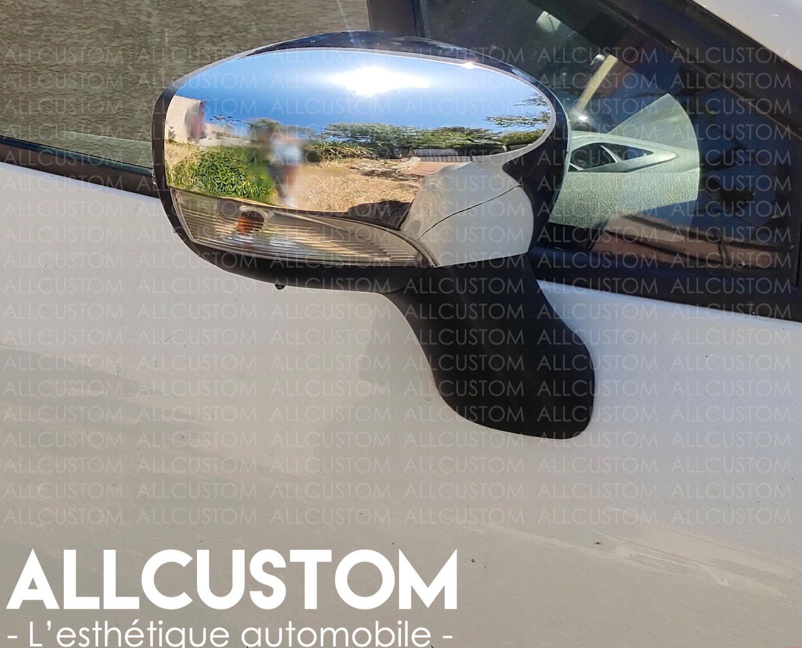 Coques de rétroviseurs chromées pour Renault Zoe 1 Q210 R240 R110 2013-2019