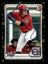 Keoni Cavaco 2020 Bowman GREEN CAMO #BP-118 Minnesota Twins Rookie BUY3GET1FREE