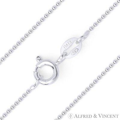 0.9mm Snake Link Italian Chain Necklace in .925 Italy Sterling Silver w// Rhodium