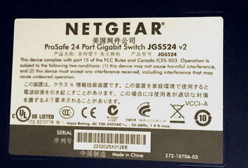 NETGEAR ProSafe JGS524 v2 24-Port Gigabit Switch - Picture 2 of 5