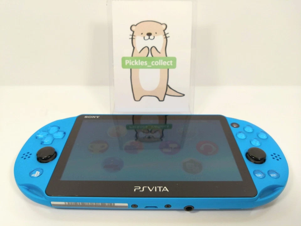 Sony PS Vita Aqua Blue PCH-2000 ZA23 Console solo Wi-Fi PSV Slim testata 0611G - Immagine 4 di 4