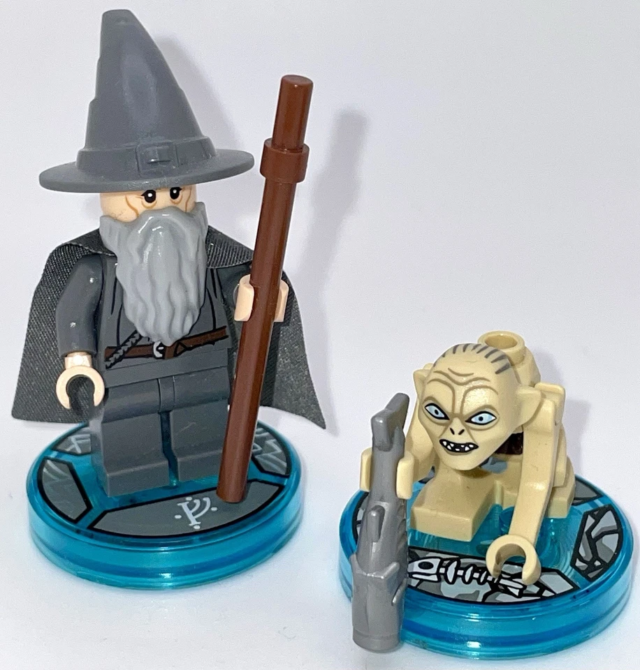 LEGO Dimensions Gandalf Gollum Shelob Cabo Sombrero Bastón Pez Señor de los Anillos Foto 3 de 4