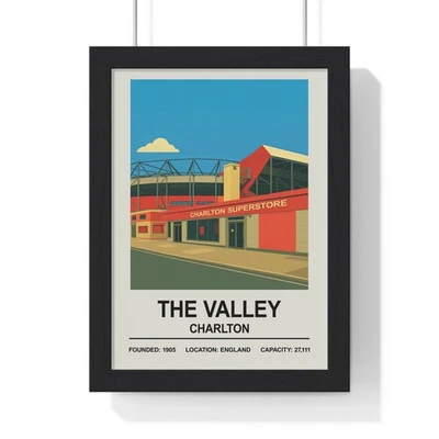 POSTER KINGZ LTD The Valley Charlton Athletic Stadium Poster A5 A4 A3 A2 Wall Art Print