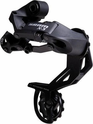 SRAM X3 Rear Derailleur - 7,8,9 Speed, Long Cage, Black One Size,