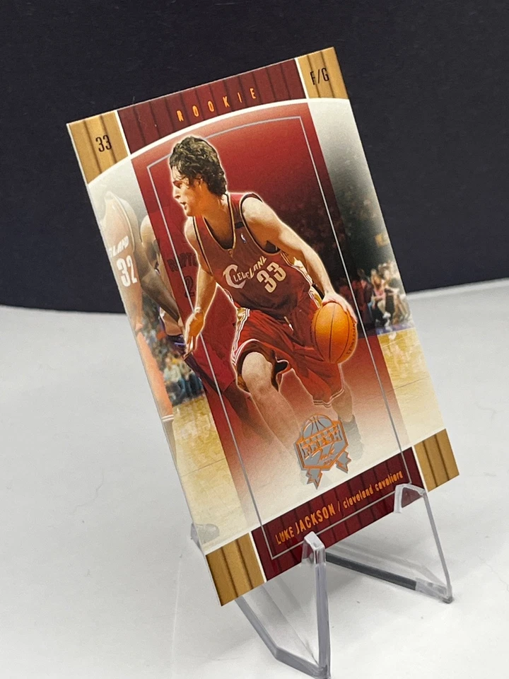 Luke Jackson Cavaliers 2005 Fleer Fresh Ink Rookie Card # 91 029/499 - Image 2 of 4