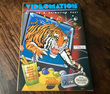 oval seal Videomation complete in box nintendo nes w/ rare poster factory MINT