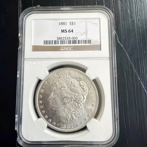1881 Morgan Dollar NGC MS 64