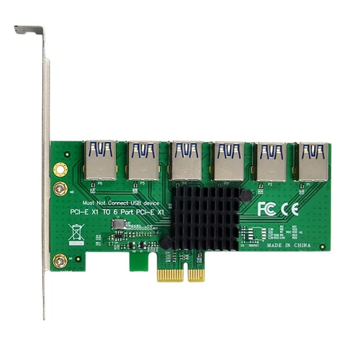 PCI-E 1 Bis 6 USB Slots Riser Karte ASM1187 USB3.0 Bis 6XPCI-E X1 Erweiteru4871