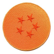 Anime Ball 5 Stars Logo Embroidered Iron On Patch