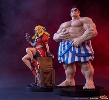 PCS Street Fighter Karin & E. Honda street Jam 1/10 Tenth Scale Statue Set NEW