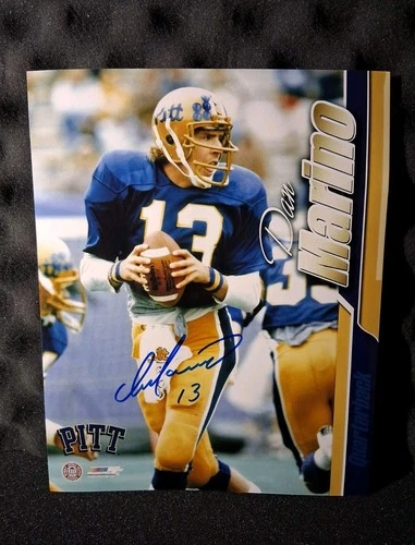 DAN MARINO Miami Dolphins PITT Signed Autographed 8x10 Photo Glossy COA RARE