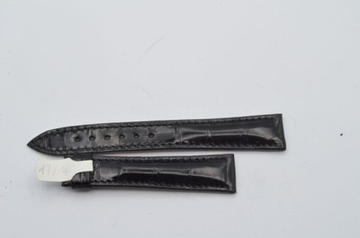 BREGUET LEDER ARMBAND 17MM BRACELT FÜR DORNSCHLIESSE 14MM SCHWARZ NEU 17-14 2