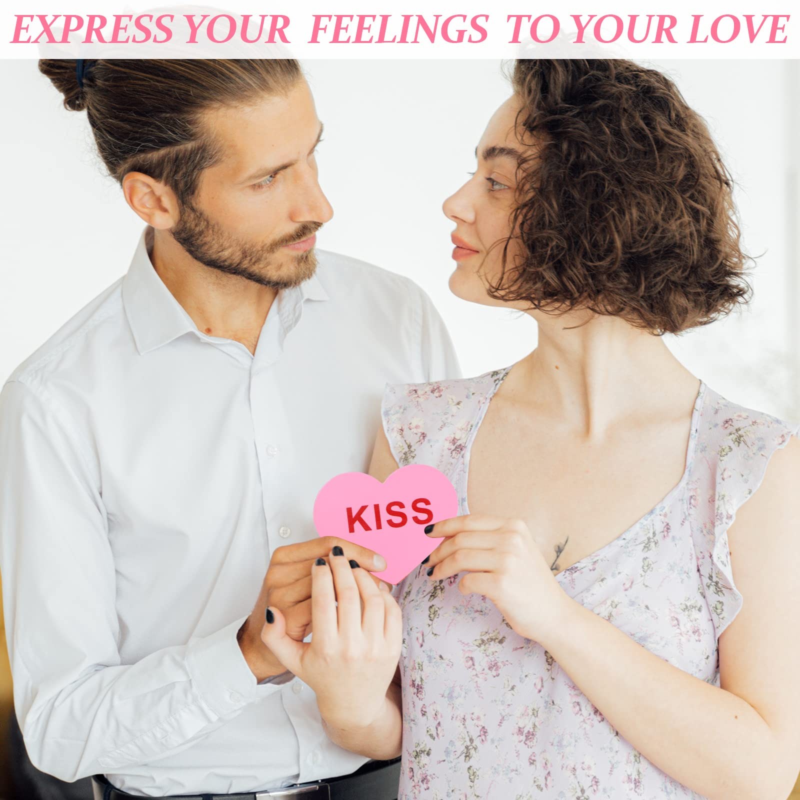 3 Pcs 5 Inch Large Valentine Conversation Heart Decorations for Home Valentin... thumbnail 7