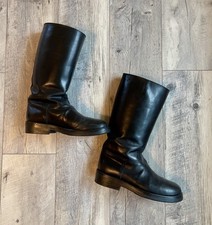 Archive Ann Demeulemeester 07AW Men's Runway Riding Boots Black EU 41