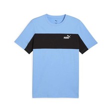 PUMA Essentials Block Tee Crew Neck Short Sleeve T-Shirt Mens Blue Casual Tops 6