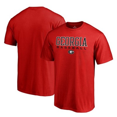 Men's Red Georgia Bulldogs Team Unity Baseball T-Shirt