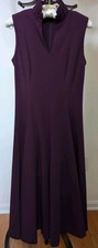 size 2 Calvin Klein purple eggplant fit-and-flare dress