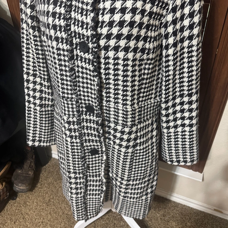 Chaqueta Blazer Vintage Harolds Pata de Gallo Años 90 Preppy Oficina Mujer XL Dinero Antiguo Foto 3 de 4