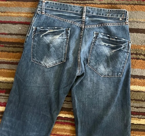 Ted Baker Jeans Mens Size 34L Long Blue Straight Leg Midrise - Picture 3 of 11