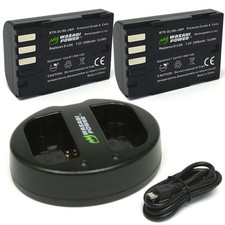 Wasabi Power Battery 2-Pack and Dual Charger for Pentax D-LI90