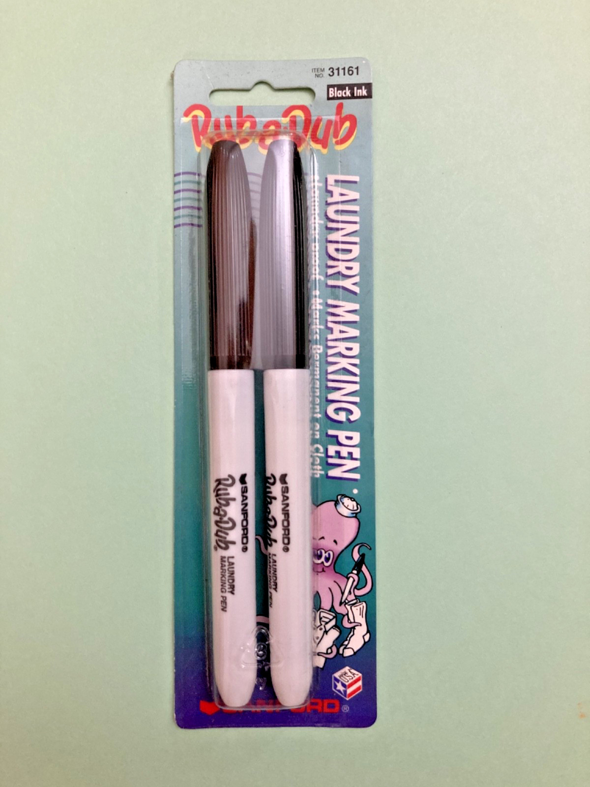 VINTAGE Rub A Dub LAUNDRY MARKING PEN 2 PK 1994 Sanford, Sea