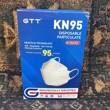 GTT KN95 Disposable Face Masks 4-Layer Protective 3D Fish-Style Design – Individ