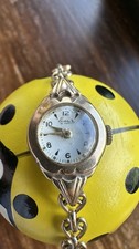 Vintage Everite Solid 9ct Gold Ladies Watch 13.4g Swiss Made Manual Wind