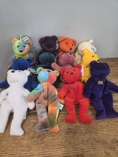  Lot of 12 1998 Bamm Beano's Baseball Player Collection Beanie Babies with Tags