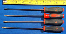 Snap On SGTRXL40BR 4pc TORX Tamper-Resistant Mini-Tip Screwdriver Set in pouch