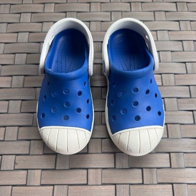 Crocs Youth Bump It Slingback Clog Royal Blue White Size C10