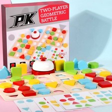 Twoparticipant Geometric Battle Game Reasoning Training Geometric Matching Toy