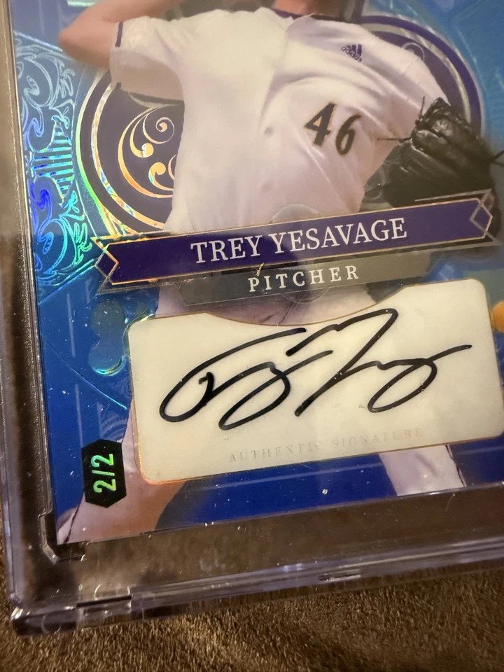 Trey Yesavage Auto 2024 Wild Card 5 Card Stacked Deck Blue Jays 2/2 Ace of club - Image 3 of 4