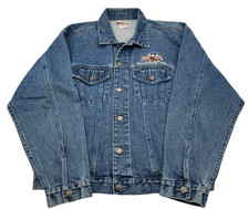 2000 WALT DISNEY WORLD MICKEY MOUSE DENIM JEAN JACKET MENS SIZE MEDIUM