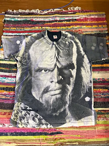 Star Trek Gowron Klingon AOP Single Stitched XL 1990s vintage concert t-shirt, vintage, size XL, single stitch, B+ condition