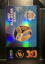 1995 Topps Stadium Club - Ring Leaders Silver Phone Card 1987 Oakland All Star 