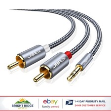 High Quality 25ft Auxiliary Cable with Braided Nylon for Sound