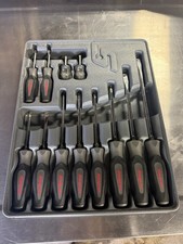 Snap-on 12PC DARK TITANIUM Soft Grip Screwdriver Set SGDX120BDT.