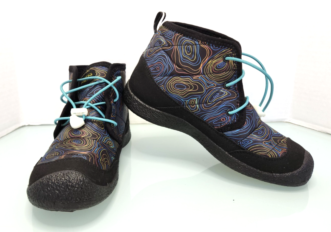 Stivali KEEN Howser unisex bambini isolati impermeabili bagliore al buio nuovi taglia 6