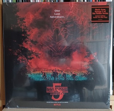 (31) Various   Stranger Things 5 LP ltd, marble sea blue vinyl NEW/SEALED