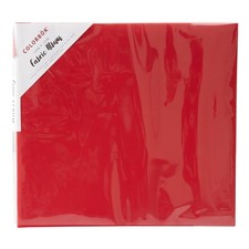 Colorbok 71847D Post Bound Fabric Album 12"X12"-Red