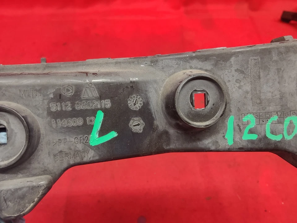 11-16 MINI COOPER PARACHOQUES TRASERO IZQUIERDO SOPORTE GUÍA MONTAJE SOPORTE Foto 3 de 3