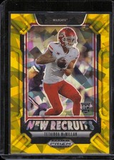 Tetairoa McMillan 2025 Panini Prizm Draft Picks #11 New Recruits Gold Ice