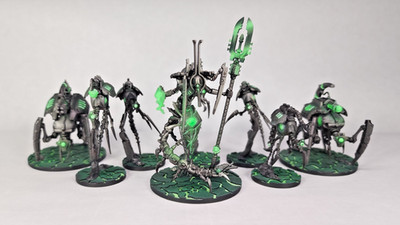 Necrons Kill Team: Canoptek Circle, Painted, Tokens & Cards Not included.