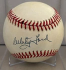 Whitey Ford Signed Rawlings Baseball ROMLB Yankees COA