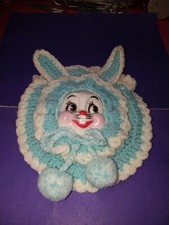  E3 --- 1980s Handmade Handcrafted Bunny / Easter Purses w/ Button Closure