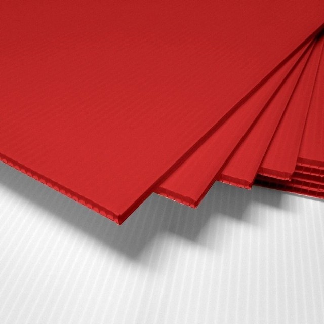 50 Pcs Corrugated Plastic 18x24 4mm Red Blank Sign Sheets Coroplast 50 pcs corrugated plastic 18x24 4mm red blank sign sheets coroplast