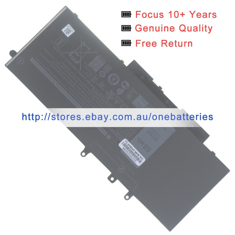7.6V 68Wh Laptop Battery GJKNX GD1JP FPT1C KCM82 DV9NT MT31P for Dell Latitude 5480 5280 5290 5590 5490 5491 5495 5591, Precision 3520 3530