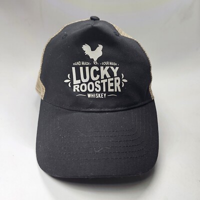 Lucky Rooster Whiskey Adult Snapback Trucker Baseball Hat Cap Mesh Sour Mash Q0a